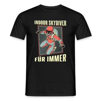 Indoor Skydiving Indoor Fallschirmspringen - Männer T-Shirt - Schwarz - Vorne - AI Model Male 178 light (178cm)