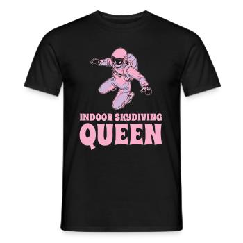Indoor Skydiving Queen - Men's T-Shirt - black - Front - AI Model Male 178 light (178cm)
