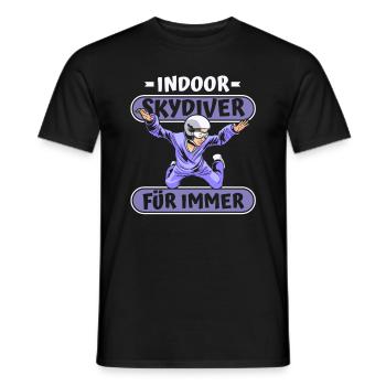Indoor Skydiving Lustig - Männer T-Shirt - Schwarz - Vorne - AI Model Male 178 light (178cm)