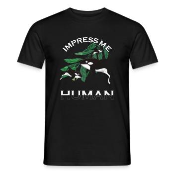 Orca Whale Killer Whale Funny - Men's T-Shirt - black - Front - AI Model Male 178 light (178cm)