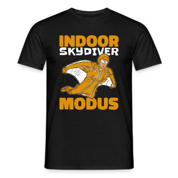 Parachutisme intérieur Indoor Fallschirmspringen - T-shirt homme - noir - Devant - AI Model Male 178 light (178cm)