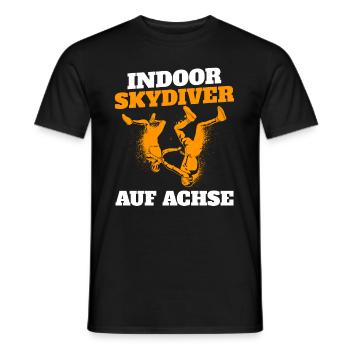 Parachutisme intérieur drôle - T-shirt homme - noir - Devant - AI Model Male 178 light (178cm)