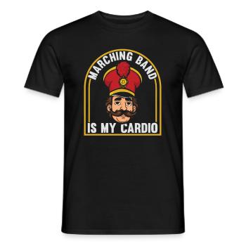 Train de ventilateur Spielmannszug Cardio - T-shirt homme - noir - Devant - AI Model Male 178 light (178cm)