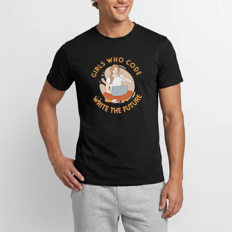 Developer Coder Programmer Girl Men's T-Shirt