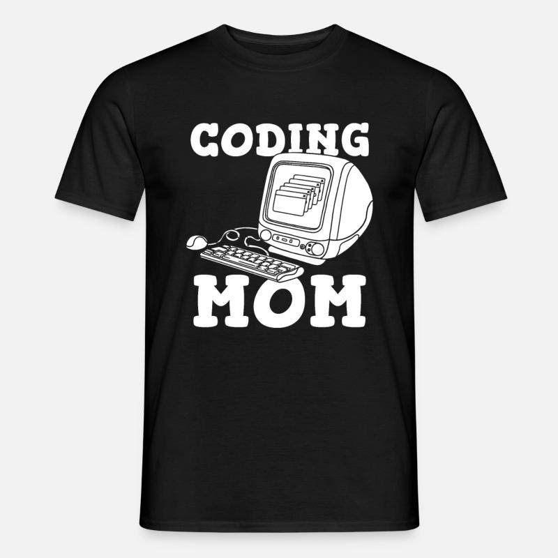 Entwickler Coder Programmierer Mutter - Männer T-Shirt - Schwarz