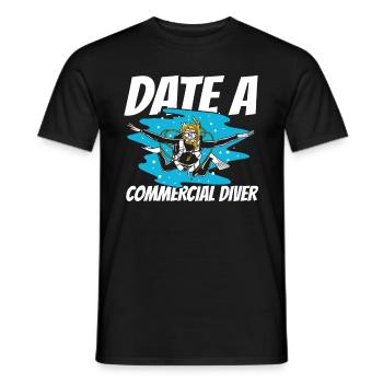 Tauchen Taucher Kommerzielles Tauchen - Männer T-Shirt - Schwarz - Vorne - AI Model Male 178 light (178cm)