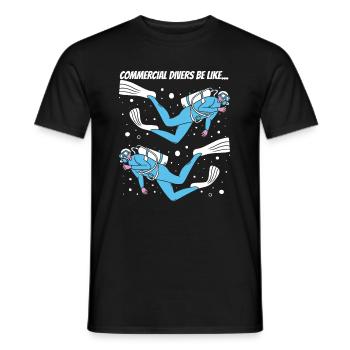 Tauchen Taucher Kommerzielles Tauchen - Männer T-Shirt - Schwarz - Vorne - AI Model Male 178 light (178cm)
