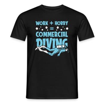 Tauchen Taucher Kommerzielles Tauchen - Männer T-Shirt - Schwarz - Vorne - AI Model Male 178 light (178cm)