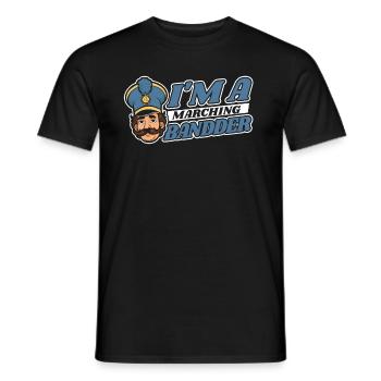 Fanfahrzug Spielmannszug Lustig - Men's T-Shirt - black - Front - AI Model Male 178 light (178cm)