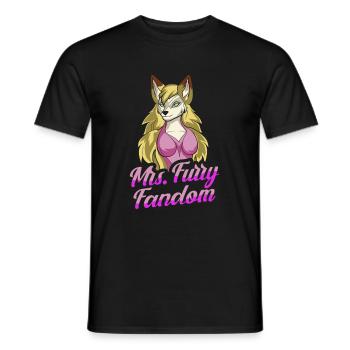 Furry Fandom Fursuits Cool - T-shirt homme - noir - Devant - AI Model Male 178 light (178cm)