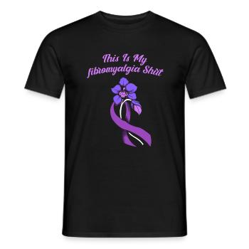 Fibromyalgie Rhumatisme mignon - T-shirt homme - noir - Devant - AI Model Male 178 light (178cm)