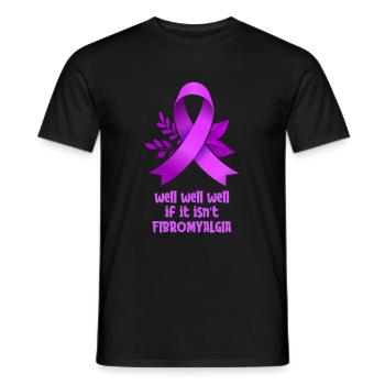 Fibromyalgia Rheumatism Cute - Men's T-Shirt - black - Front - AI Model Male 178 light (178cm)