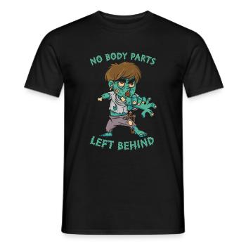Zombie Halloween Lustig - Männer T-Shirt - Schwarz - Vorne - AI Model Male 178 light (178cm)
