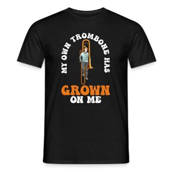 Spielmannszug Trombone drôle - T-shirt homme - noir - Devant - AI Model Male 178 light (178cm)