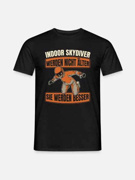 Indoor Skydiving Funny - Men's T-Shirt - black