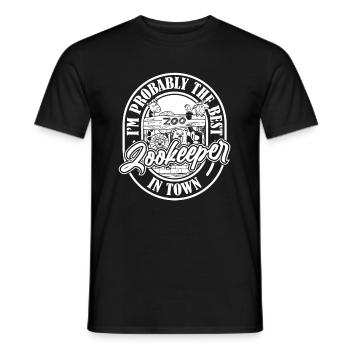 Zookeeper Zookeeper Witzig - Men's T-Shirt - black - Front - AI Model Male 178 light (178cm)