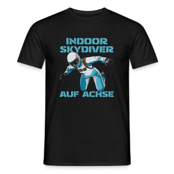 Indoor Skydiving Cool Indoor Fallschirmspringen - Men's T-Shirt - black - Front - AI Model Male 178 light (178cm)