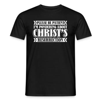 Christ Christentum - Männer T-Shirt - Schwarz - Vorne - AI Model Male 178 light (178cm)