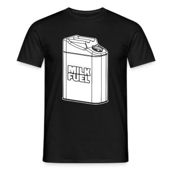 Camion de lait de vache - T-shirt homme - noir - Devant - AI Model Male 178 light (178cm)