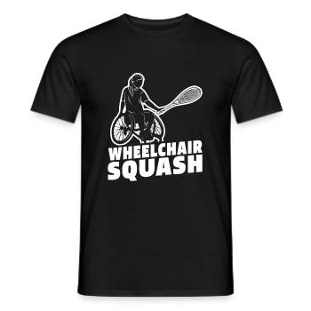Squash - Männer T-Shirt - Schwarz - Vorne - AI Model Male 178 light (178cm)