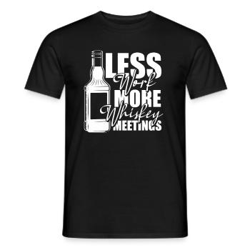 Whisky Whiskey - Männer T-Shirt - Schwarz - Vorne - AI Model Male 178 light (178cm)