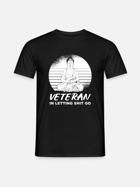 Buddha Buddhist Veteran - Men's T-Shirt - black