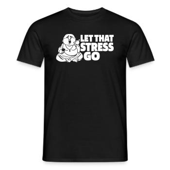 Buddha Buddhist Buddha, Lass Die Scheiße Los - Männer T-Shirt - Schwarz - Vorne - AI Model Male 178 light (178cm)