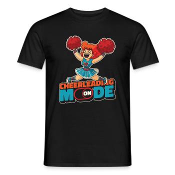 Cheerleader Cheerleading Mode On - Men's T-Shirt - black - Front - AI Model Male 178 light (178cm)