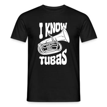 Fanfare Procession Tuba - Men's T-Shirt - black - Front - AI Model Male 178 light (178cm)