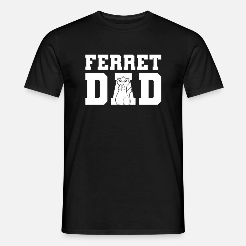 Frettchen Iltis Papa - Männer T-Shirt - Schwarz