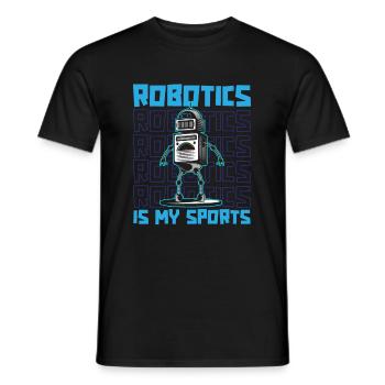 Robotique Ai Robot Drôle La robotique est mon sport - T-shirt homme - noir - Devant - AI Model Male 178 light (178cm)