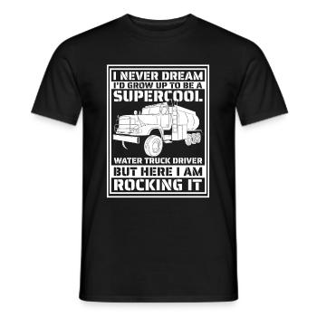 Lkw Fahrer Trucker Lastwagenfahrer - Männer T-Shirt - Schwarz - Vorne - AI Model Male 178 light (178cm)