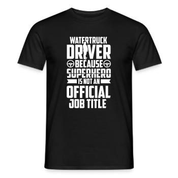 Truck Driver Trucker Truck Driver Funny - Men's T-Shirt - black - Front - AI Model Male 178 light (178cm)