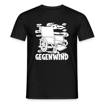 Rollstuhl Rollstuhlfahrer Witzig - Männer T-Shirt - Schwarz - Vorne - AI Model Male 178 light (178cm)