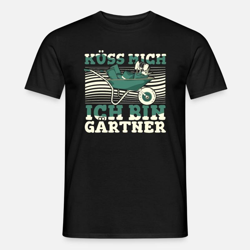 Hobbygärtner Garten Witzig - Männer T-Shirt - Schwarz