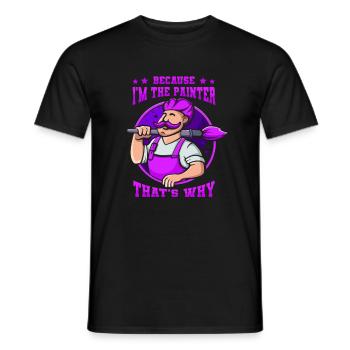 Maler Lackierer Künstler - Männer T-Shirt - Schwarz - Vorne - AI Model Male 178 light (178cm)