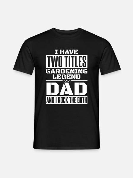 Hobbygärtner Garten Gartenvater - Männer T-Shirt - Schwarz