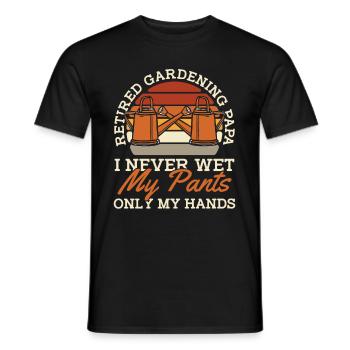 Hobbygärtner Garten Vater Gartenvater - Männer T-Shirt - Schwarz - Vorne - AI Model Male 178 light (178cm)