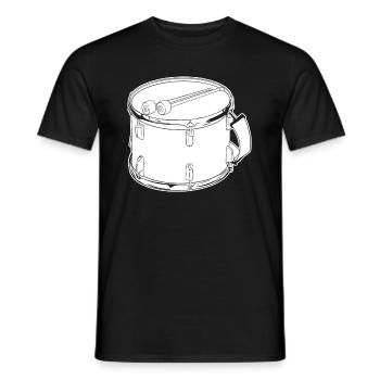 Fan train marching band - Men's T-Shirt - black - Front - AI Model Male 178 light (178cm)