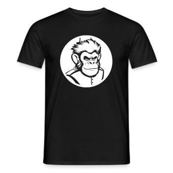Fan train marching band - Men's T-Shirt - black - Front - AI Model Male 178 light (178cm)