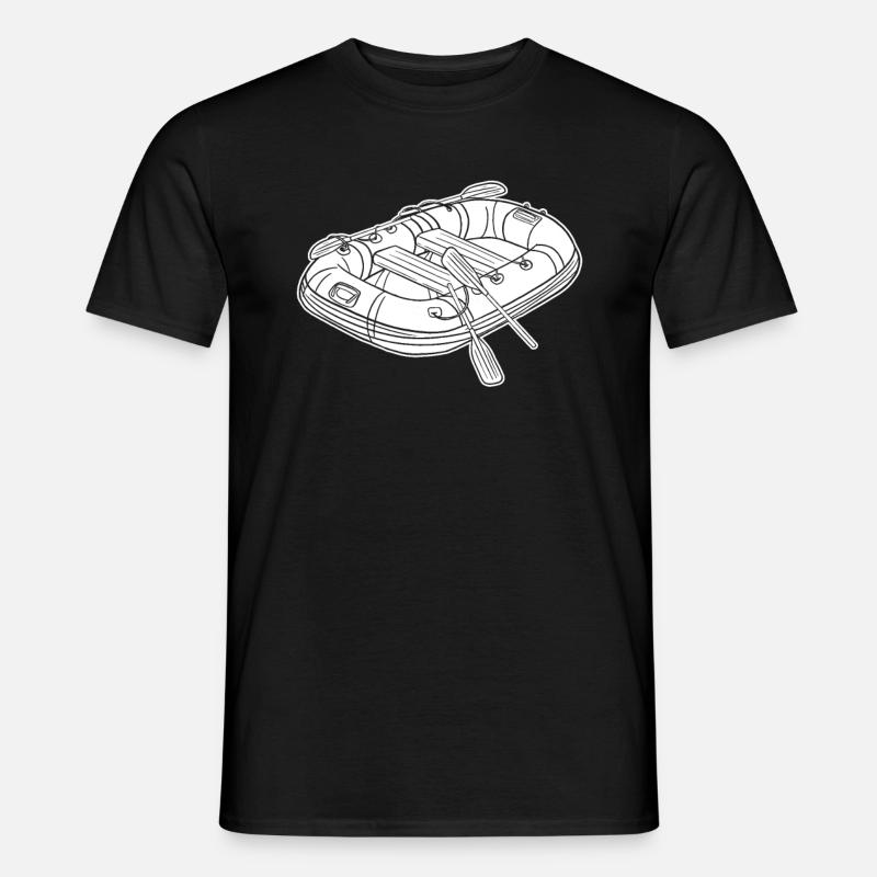 Rafting - Männer T-Shirt - Schwarz