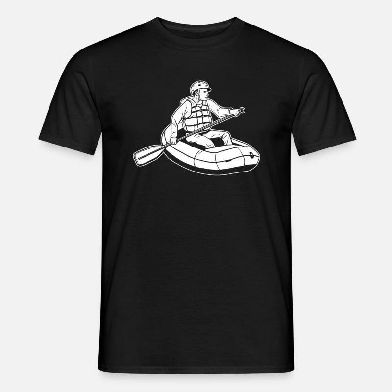 Rafting - Männer T-Shirt - Schwarz