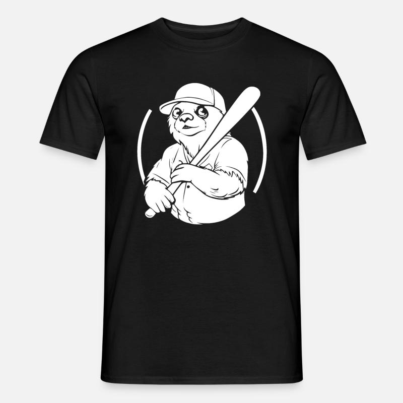 Faultier - Männer T-Shirt - Schwarz