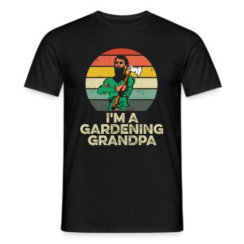 Hobbygärtner Garten Opa Gärtnerischer Opa - Männer T-Shirt - Schwarz - Vorne - AI Model Male 178 light (178cm)