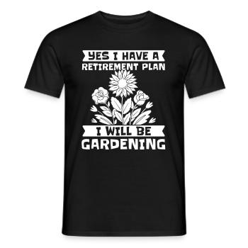 Hobbygärtner Garten Garten Opa - Männer T-Shirt - Schwarz - Vorne - AI Model Male 178 light (178cm)