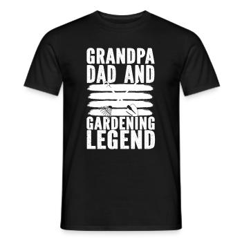 Hobbygärtner Garten Garten Opa - Männer T-Shirt - Schwarz - Vorne - AI Model Male 178 light (178cm)