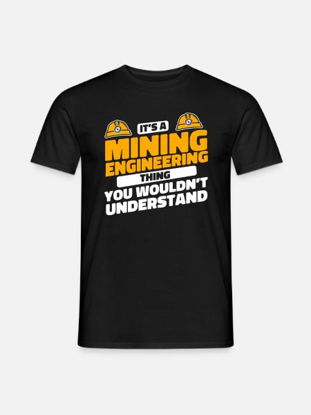 Engineer Lustig Mining Engineer - Men's T-Shirt - black