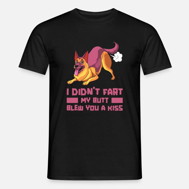 Schäferhund Witzig - Männer T-Shirt - Schwarz