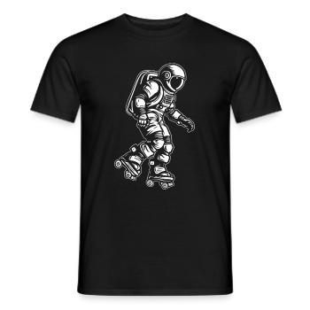 Rollschuhe Rollschuhlaufen - Männer T-Shirt - Schwarz - Vorne - AI Model Male 178 light (178cm)