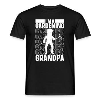 Hobbygärtner Garten Garten Opa - Männer T-Shirt - Schwarz - Vorne - AI Model Male 178 light (178cm)